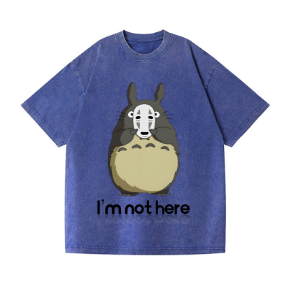 Ghibli Totoro No Face Vintage Wash Japanese Design T-Shirt