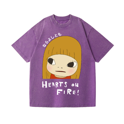 Nara Yoshitomo Vintage Wash Japanese Design T-Shirt