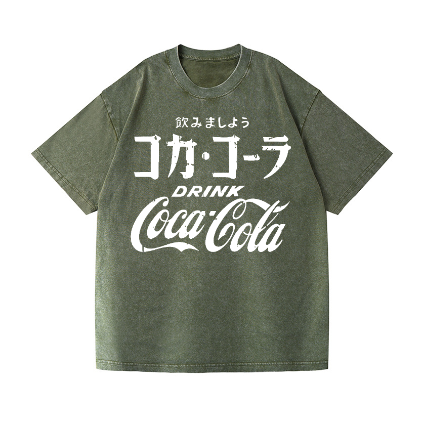 Coca-Cola Vintage Wash Japanese Design T-Shirt
