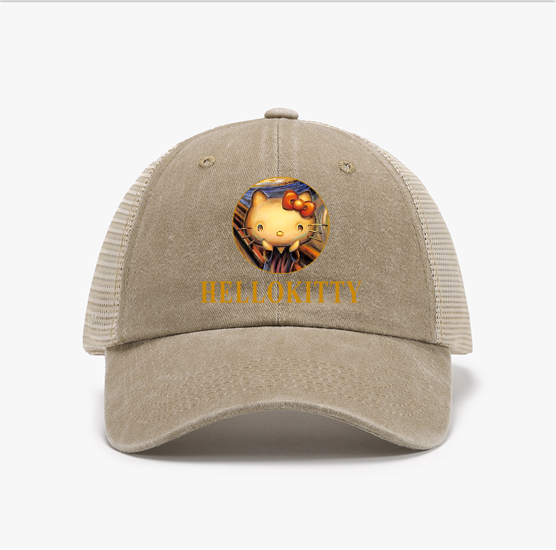 Kitty Cat Vintage Cotton Breathable Hat