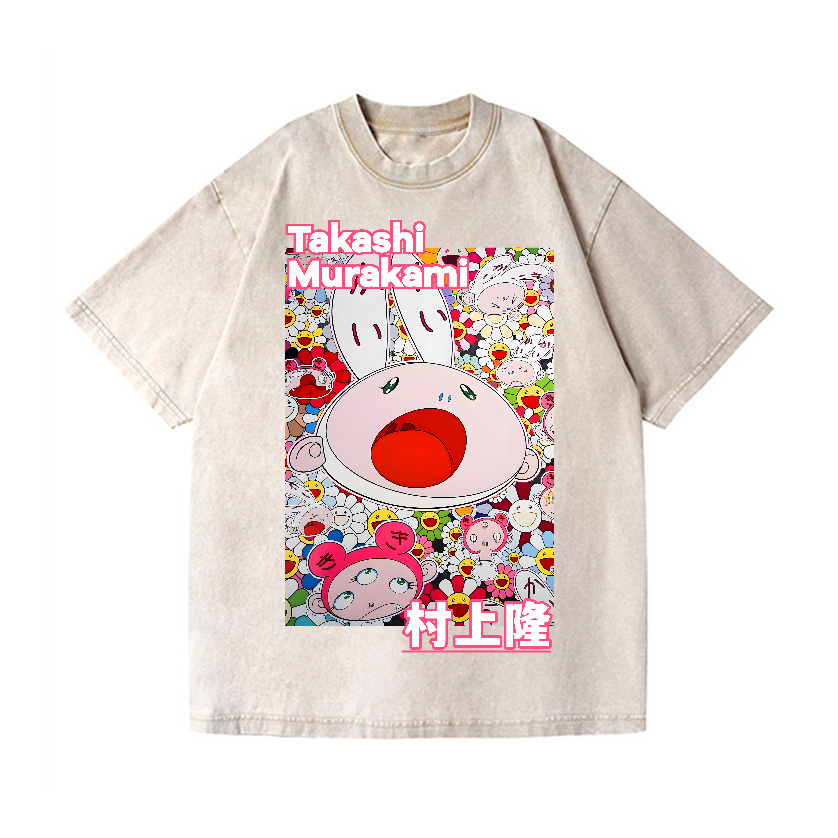 Rabbit TM Vintage Wash Japanese Design T-Shirt