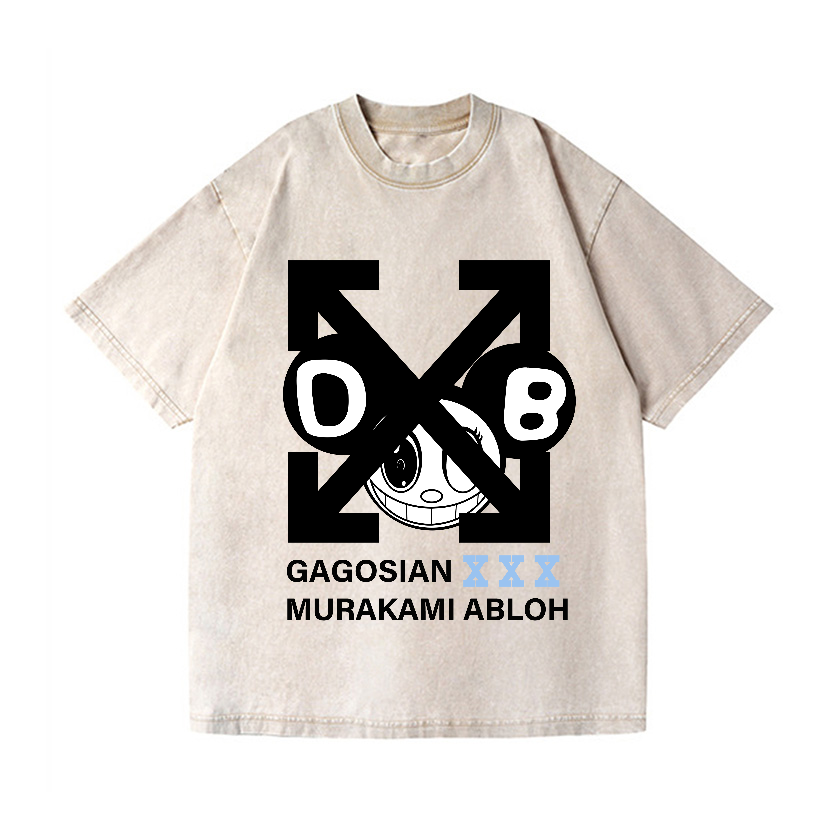 TM Abloh Vintage Wash Japanese Design T-Shirt