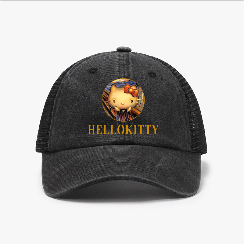 Kitty Cat Vintage Cotton Breathable Hat