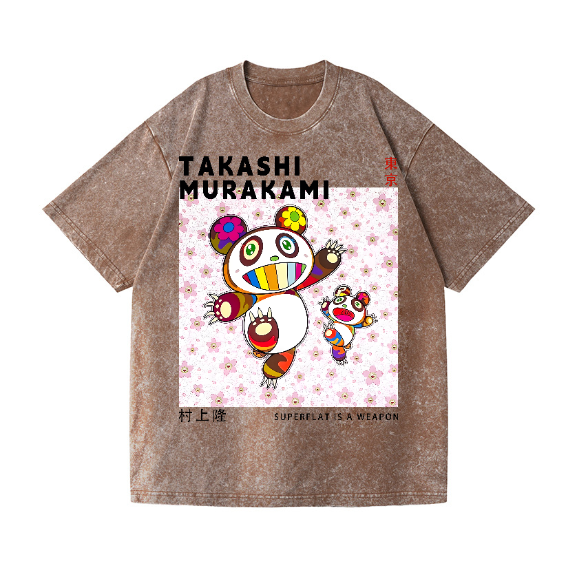 Panda TM Vintage Wash Japanese Design T-Shirt