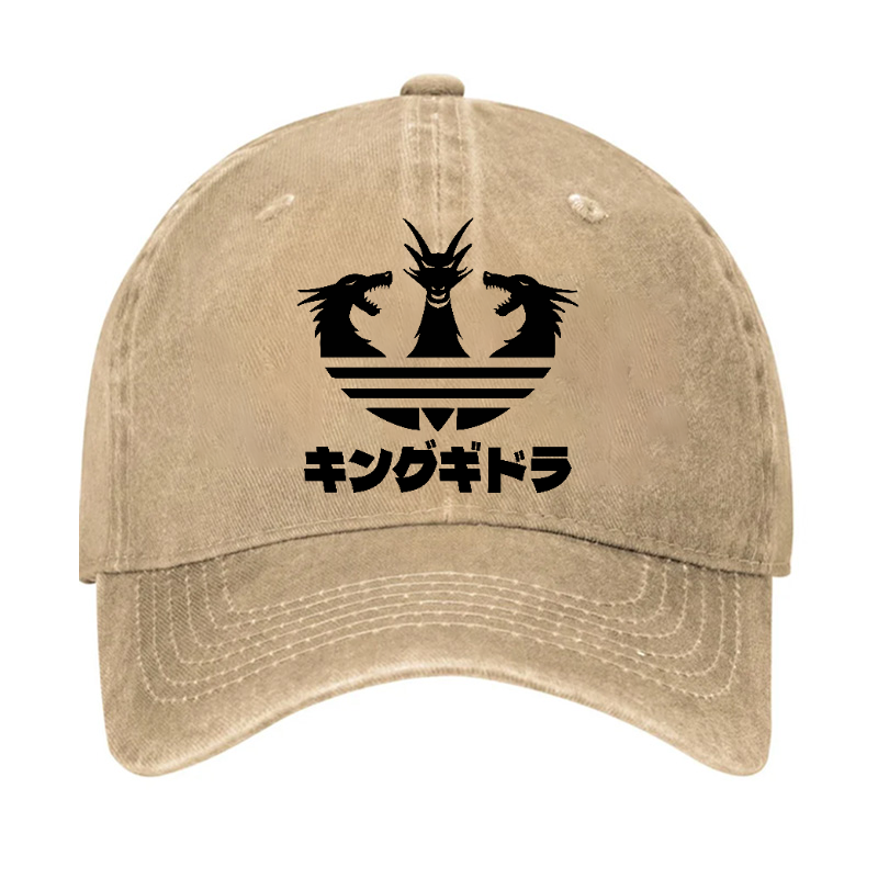 King Ghidorah Kaiju Vintage Cotton Cap