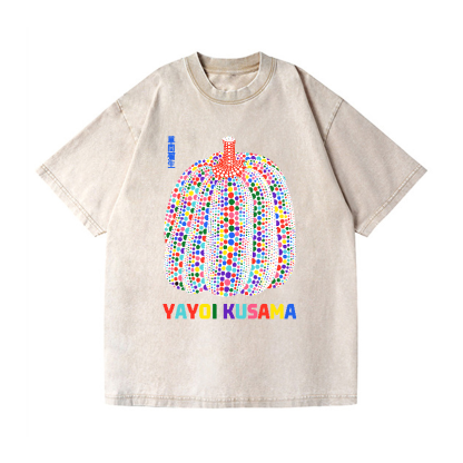 Yayoi Kusama Pumpkin Vintage Wash Japanese Design T-Shirt