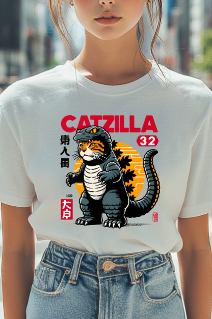 Catzilla Kaiju Japanese Style Women's Classic Tee