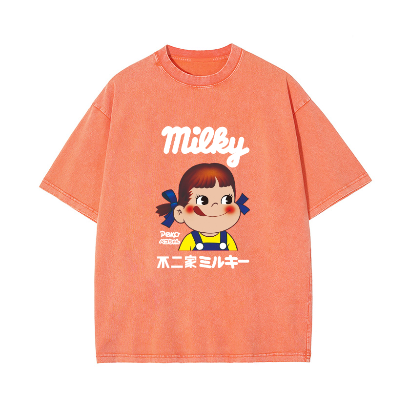 Fujiya Milky Vintage Wash Japanese Design T-Shirt