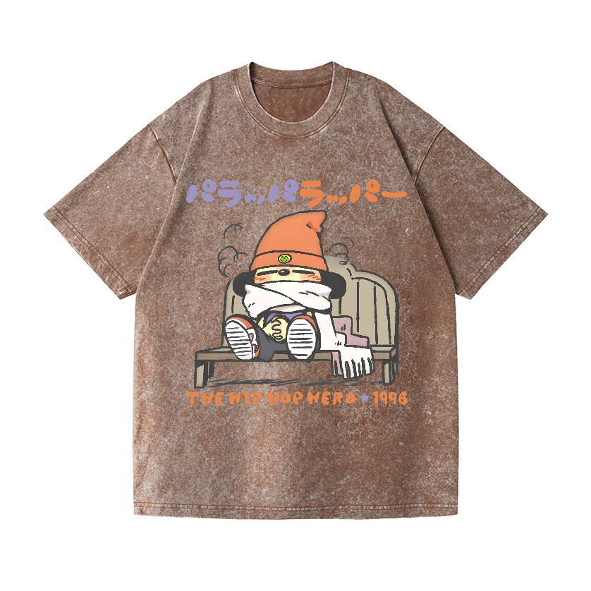 PaRappa the Rapper Vintage Wash Japanese Design T-Shirt