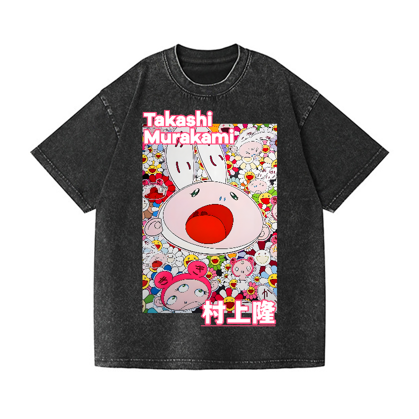 Rabbit TM Vintage Wash Japanese Design T-Shirt