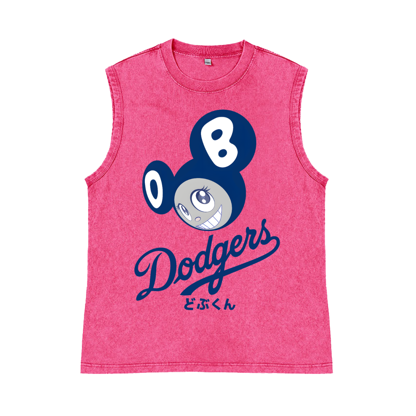 Dodgers Japan Sunflower TM Pure Cotton Wash-Dyed Sleeveless Tank Top