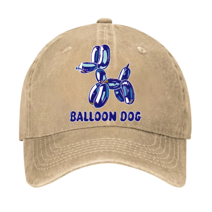 Koons Balloon Dog Vintage Cotton Cap