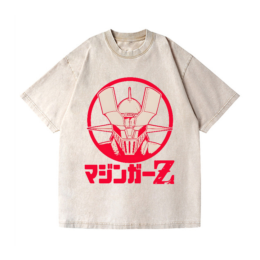 Mazinger Z Vintage Wash Japanese Design T-Shirt