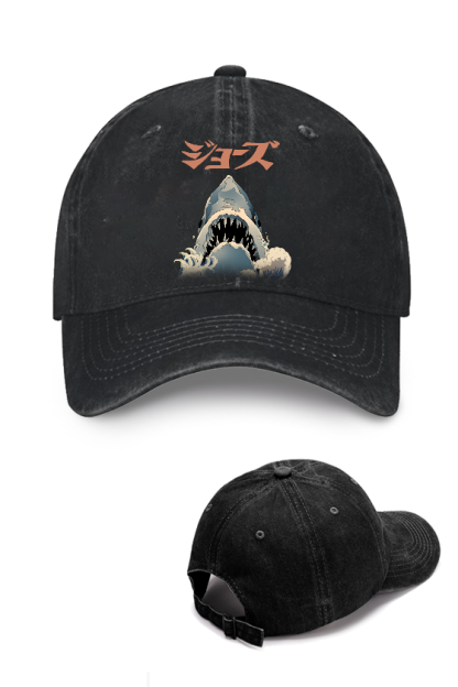 Jaws Ukiyoe Vintage Cotton Cap