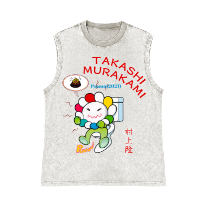 Sunflower TM Pure Cotton Wash-Dyed Sleeveless Tank Top