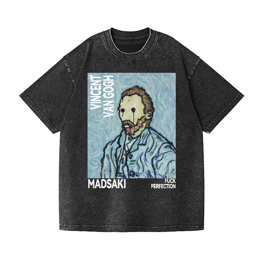 Madsaki Fuck Perfection Vintage Wash Japanese Design T-Shirt