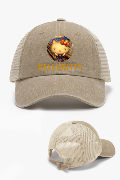 Kitty Cat Vintage Cotton Breathable Hat