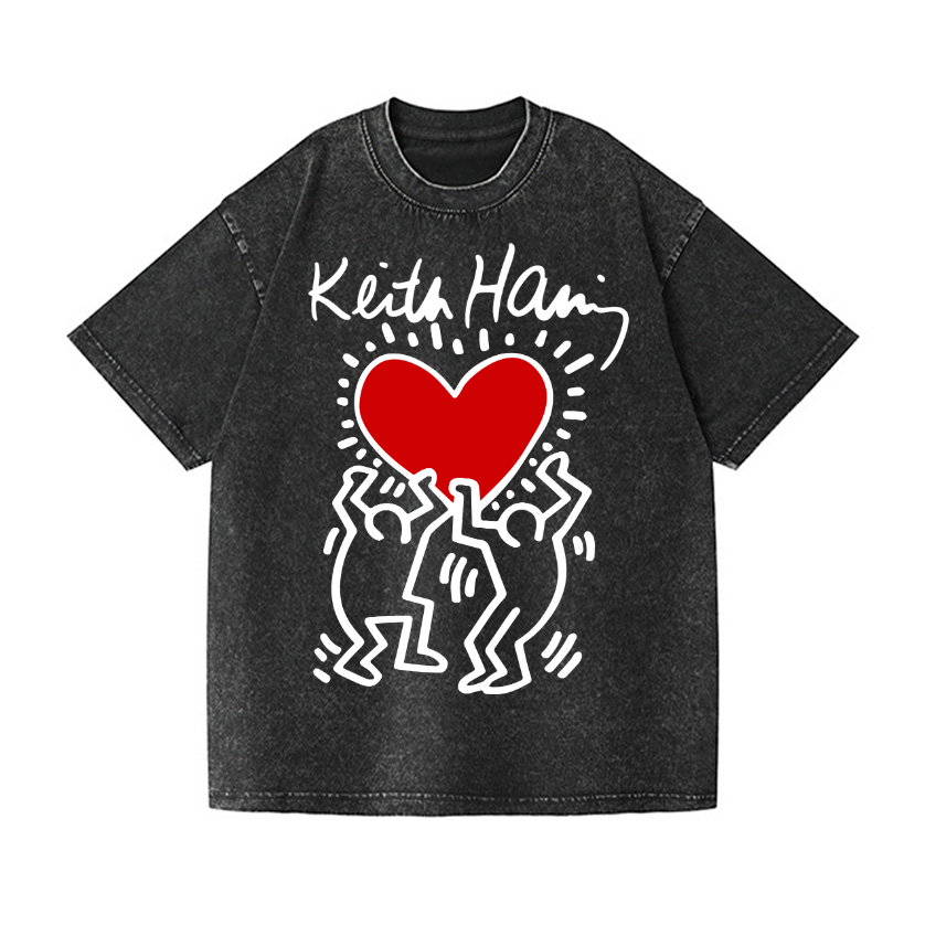 Keith Haring Vintage Wash Japanese Design T-Shirt