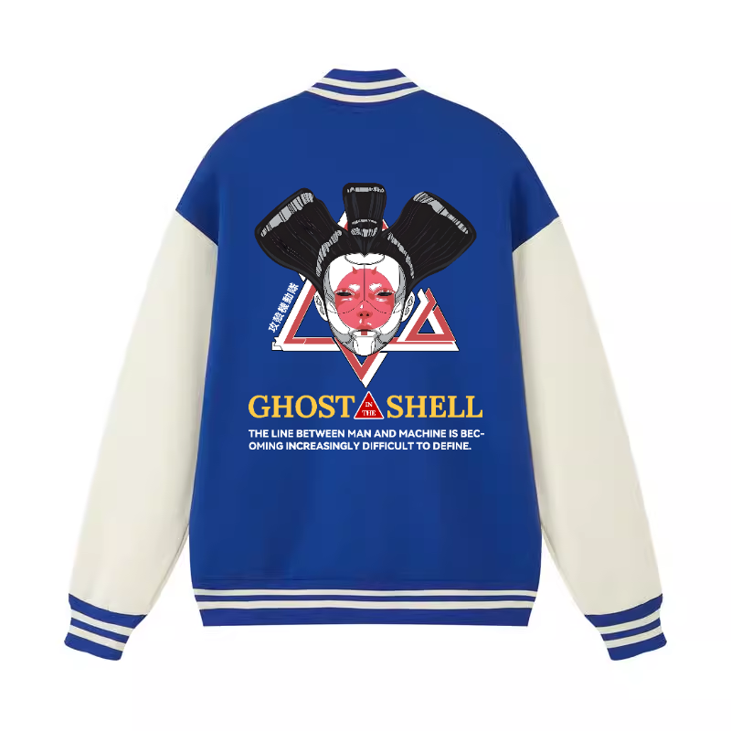 Ghost of the Shell Geisha Vintage Cotton Varsity Jacket