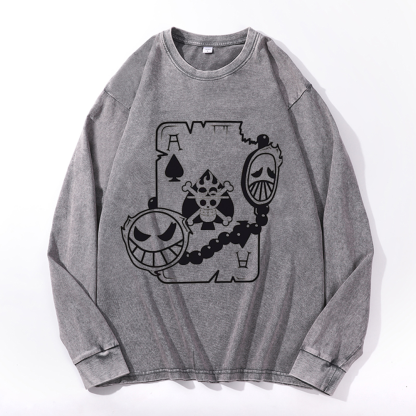 OP Vintage Cotton Wash Crewneck Sweatshirt