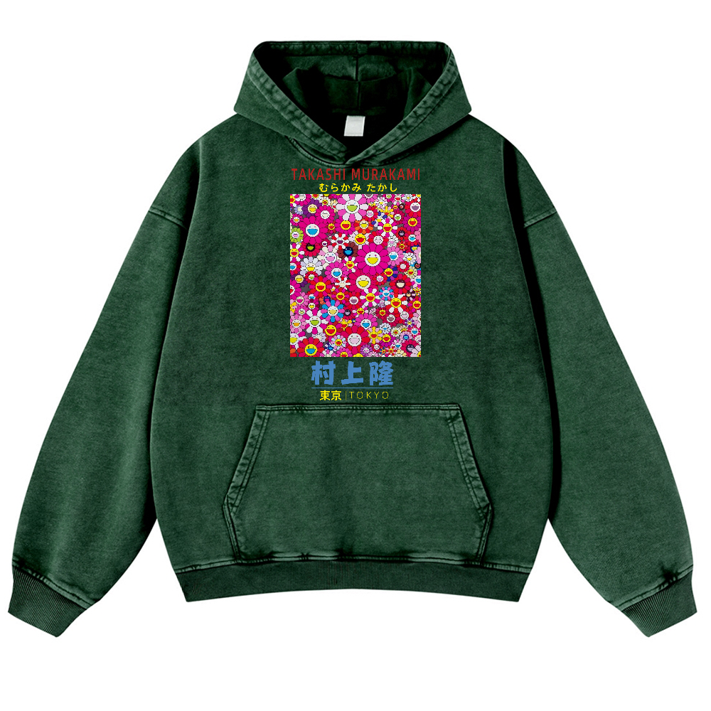 Sunflower TM Vintage Washed Thick Cotton Hoodie