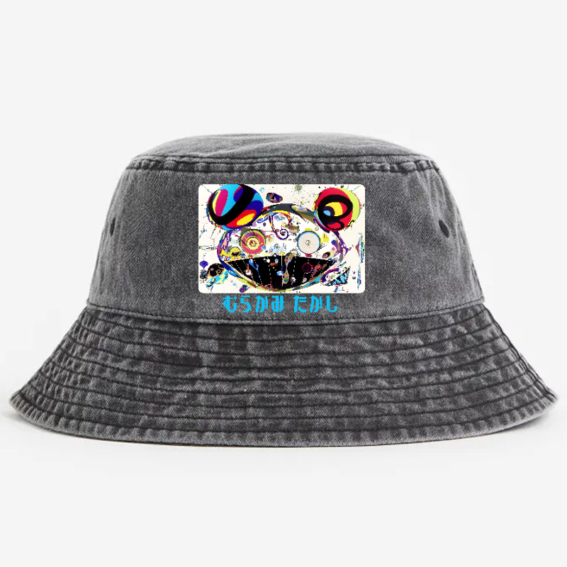 Japan Sunflower Panda TM Vintage 100% Cotton Bucket Hat