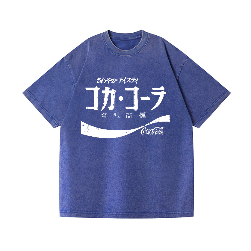 Coca Cola Vintage Wash Japanese Design T-Shirt