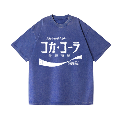 Coca Cola Vintage Wash Japanese Design T-Shirt