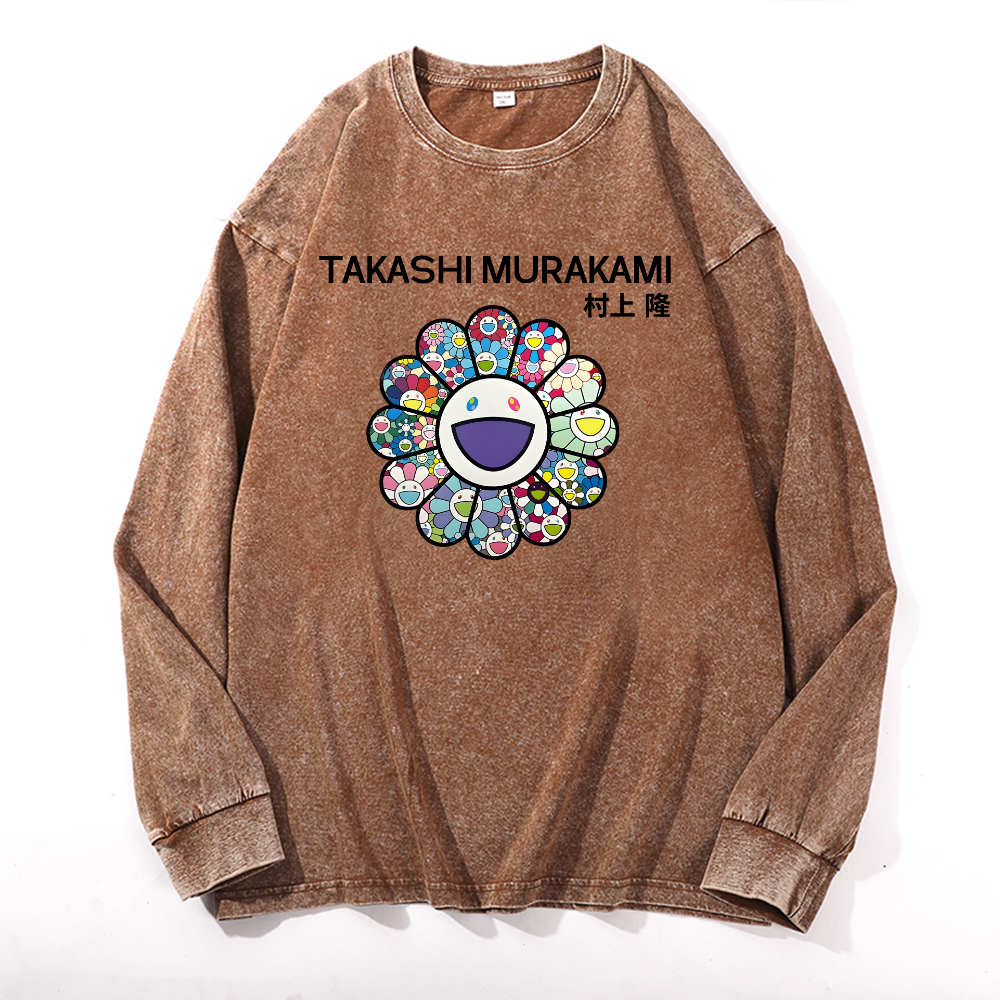 Sunflower TM Vintage Cotton Wash Crewneck Sweatshirt