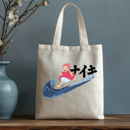 Ghibli Japanese Style Canvas Tote Bag