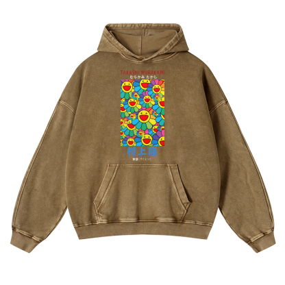 Sunflower TM Vintage Washed Thick Cotton Hoodie