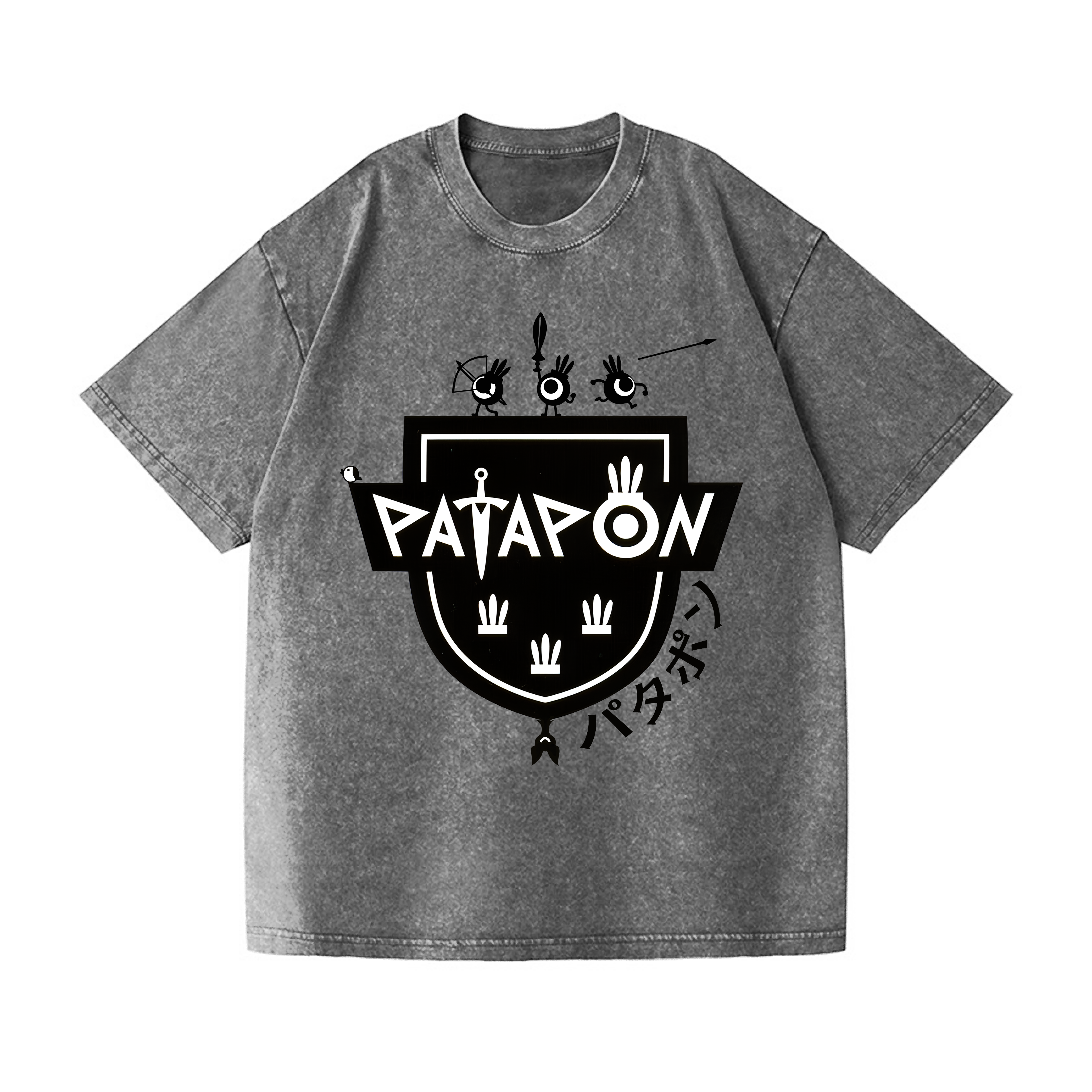 Patapon Vintage Wash Japanese Design T-Shirt