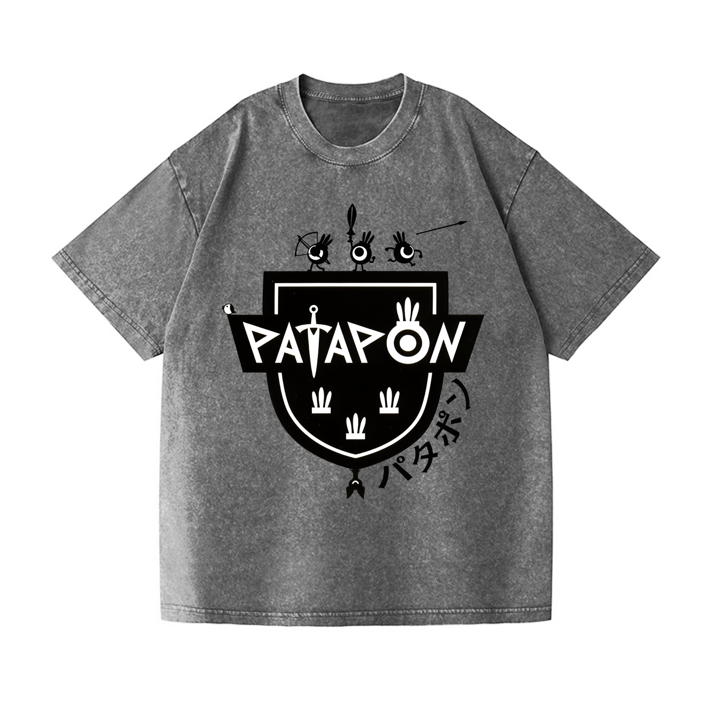 Patapon Vintage Wash Japanese Design T-Shirt