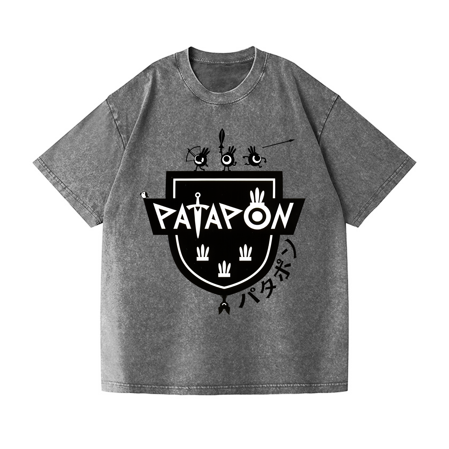 Patapon Vintage Wash Japanese Design T-Shirt