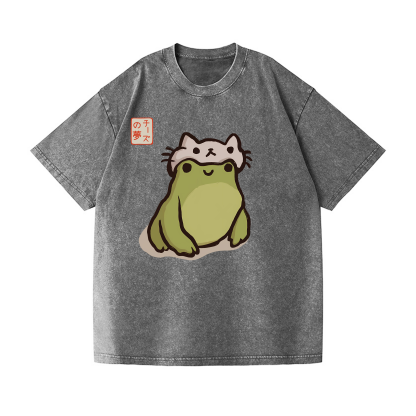 Matsumoto Hoji Frog Vintage Wash Japanese Design T-Shirt
