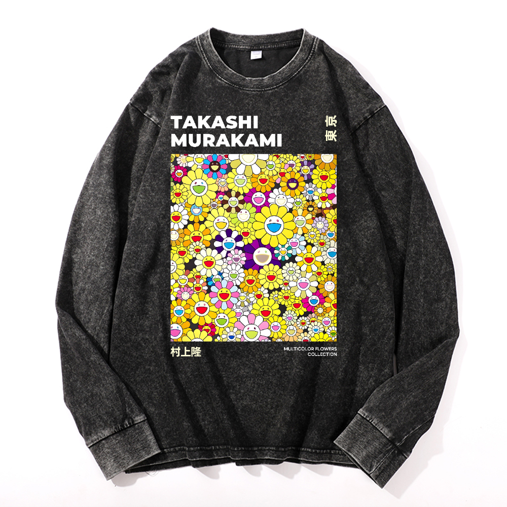 Sunflower TM Vintage Cotton Wash Crewneck Sweatshirt