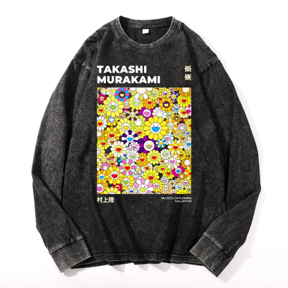 Sunflower TM Vintage Cotton Wash Crewneck Sweatshirt