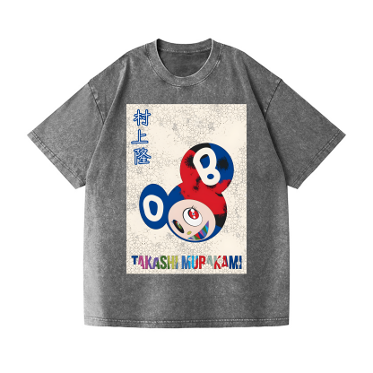 Takashi Murakami Toon Art Vintage Wash Japanese Design T-Shirt