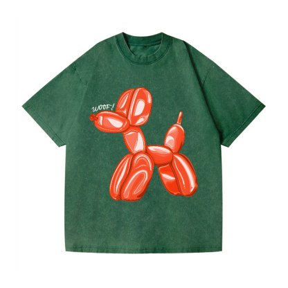 Koons Balloon Dog Vintage Wash Japanese Design T-Shirt