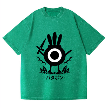 Patapon Vintage Wash Japanese Design T-Shirt