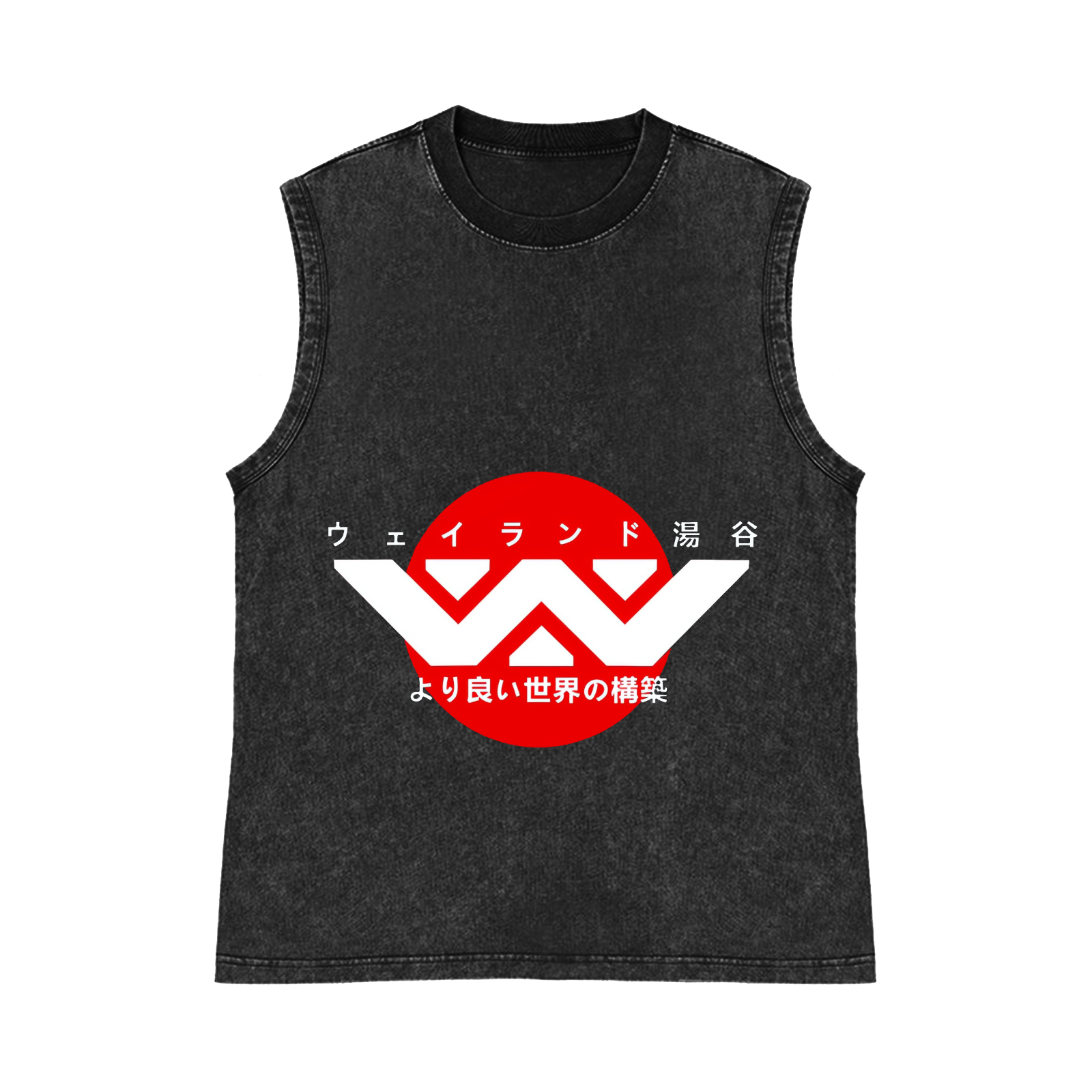 Alien Weyland Yutani Pure Cotton Wash-Dyed Sleeveless Tank Top