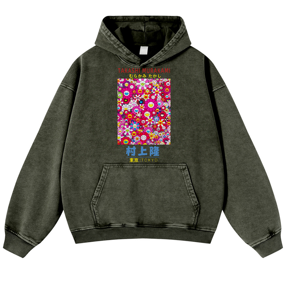 Sunflower TM Vintage Washed Thick Cotton Hoodie