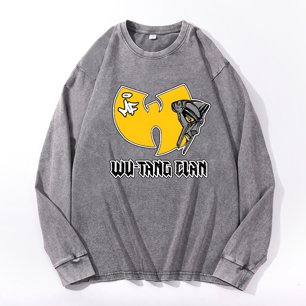 Wu-Tang Clan MF Doom Vintage Cotton Wash Long-sleeve T-shirt