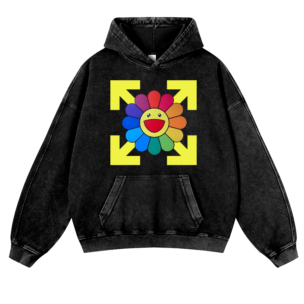 Sunflower TM Vintage Washed Thick Cotton Hoodie