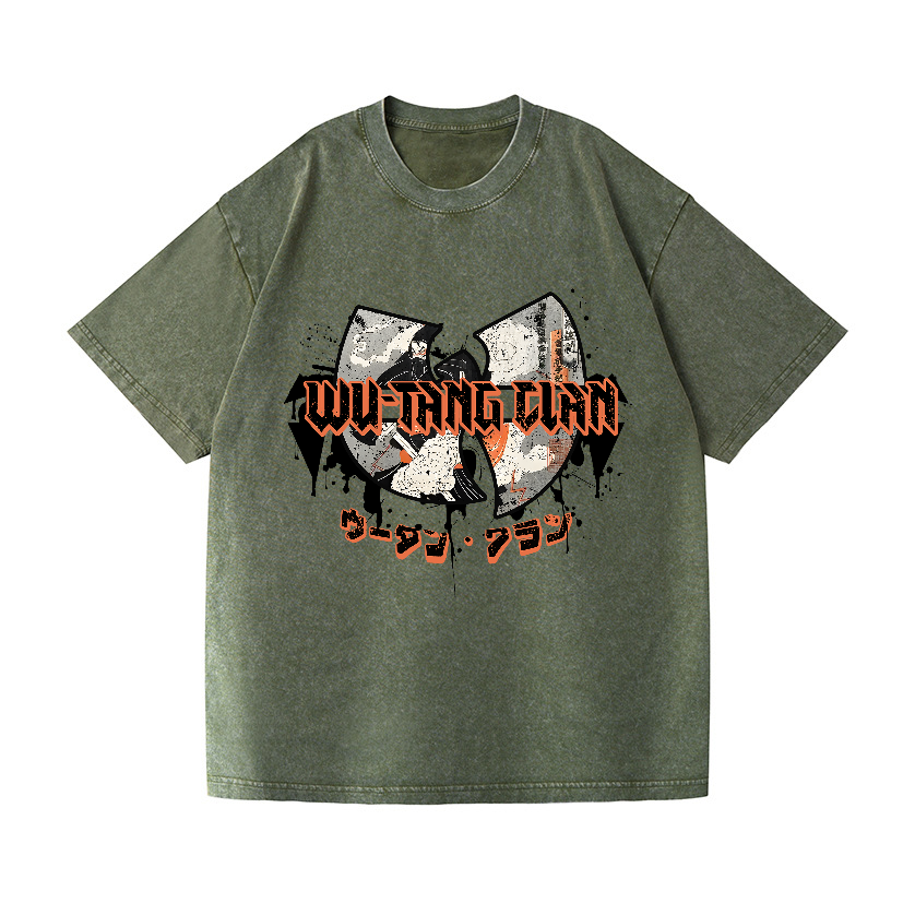 Wu Tang Clan Vintage Wash Japanese Design T-Shirt