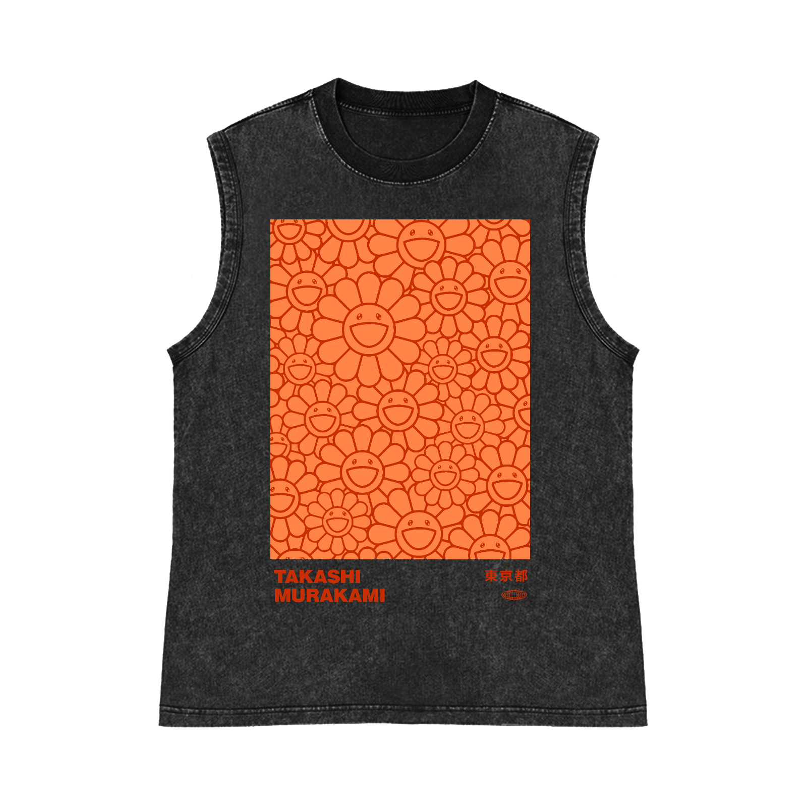 Sunflower TM Pure Cotton Wash-Dyed Sleeveless Tank Top