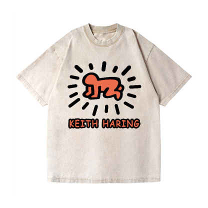 Keith Haring Vintage Wash Japanese Design T-Shirt