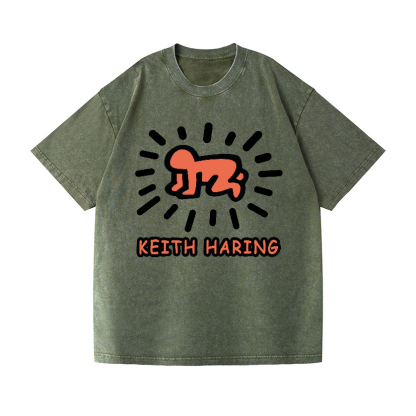 Keith Haring Vintage Wash Japanese Design T-Shirt