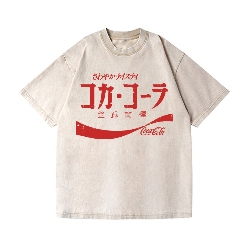 Coca Cola Vintage Wash Japanese Design T-Shirt