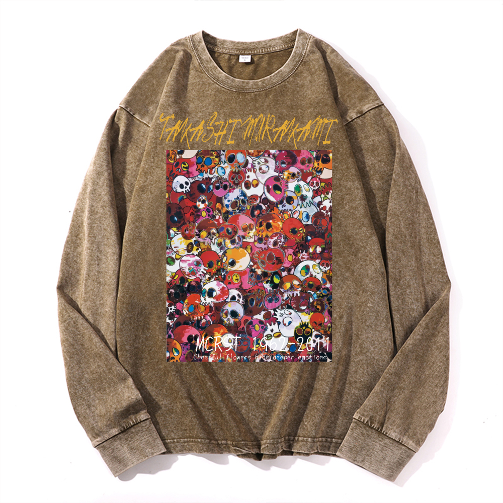Sunflower TM Vintage Cotton Wash Crewneck Sweatshirt